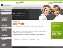 Tablet Screenshot of nameprofiler.com